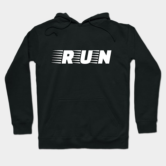 Born to run -Run fast one Hoodie by Bee-